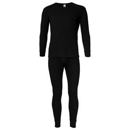 Roupa interior térmica para homem | Camisola interior + cuecas | Preto