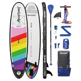 Prancha de Stand Up Paddle Insuflável -  Kit AQUAPLANET 10'6 - Max - Arco-íris