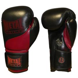 Luvas de boxe de couro omega metal Boxe