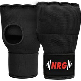 Luvas Internas de Boxe - Preto - Algodão - Acolchoamento em Gel - Kickboxing
