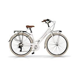 Bicicleta cidade 605AL mulher, quadro alumínio, cor branco