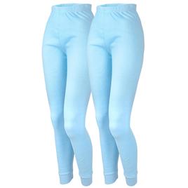 Conjunto de 2 cuecas térmicas para senhora | Calças desportivas | Azul claro