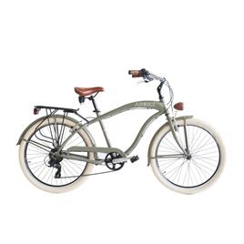 Bicicleta cidade Cruiser 790L, quadro em alumínio, verde militar