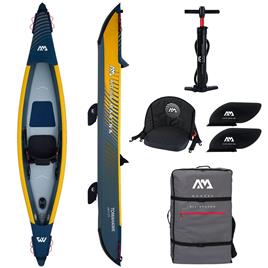 Kayak Insuflável Aqua Marina Tomahawk AIR-K 375 Modelo 2023 Laranja e Azul