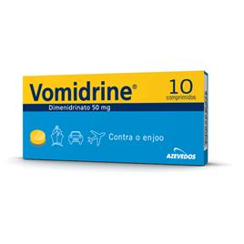 Vomidrine Tratamento Contra o Enjoo 10 comprimidos