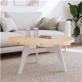 vidaXL Tampo de mesa redondo Ø90x3 cm madeira de pinho maciça