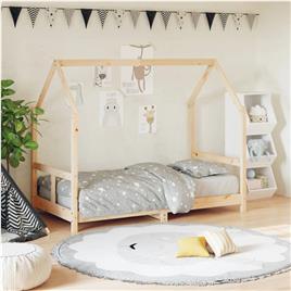 vidaXL Estrutura de cama infantil 80x160 cm pinho maciço
