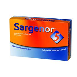 Sargenor 5 Ampolas Bioenergéticas Anti-Fadiga 20 ampolas