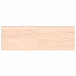 vidaXL Tampo de mesa c/ bordas vivas carvalho maciço não tratado