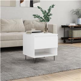 vidaXL Mesa de centro 50x46x50 derivados de madeira branco