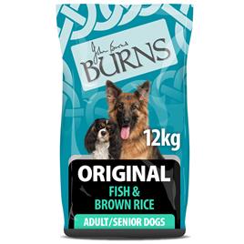 Burns Adult Original & Senior peixe e arroz integral - 12 kg