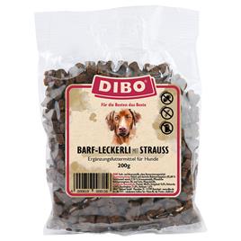 Dibo BARF com avestruz - snacks para cães - 200 g