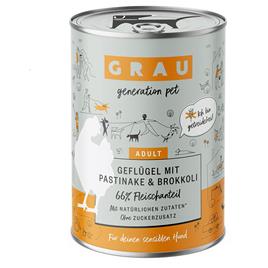 Pack económico GRAU 24 x 400 g - Aves com pastinaca e brócolos