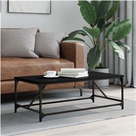 vidaXL Mesa de centro 100x50x35 cm derivados de madeira preto