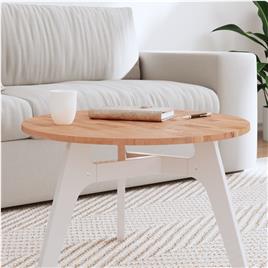 vidaXL Tampo de mesa redondo Ø60x1,5 cm madeira de faia maciça