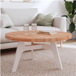 vidaXL Tampo de mesa redondo Ø90x4 cm madeira de faia maciça