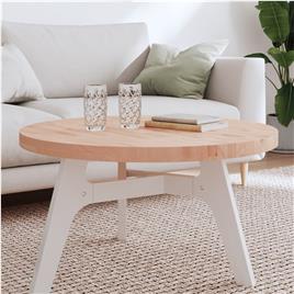 vidaXL Tampo de mesa redondo Ø80x4 cm madeira de faia maciça