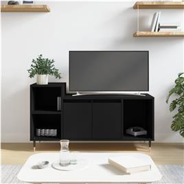 vidaXL Móvel de TV 100x35x55 cm madeira processada preto
