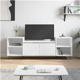 vidaXL Móvel p/ TV 160x35x55 cm derivados de madeira branco