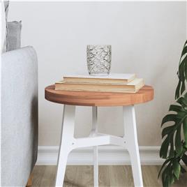 vidaXL Tampo de mesa redondo Ø30x2,5 cm madeira de faia maciça