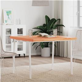 vidaXL Tampo de mesa quadrado 90x90x4 cm madeira de faia maciça