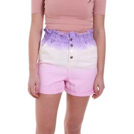 Shorts / Bermudas DK5243  Rosa Disponível em tamanho para senhora. EU S,EU M,EU L,EU XS.Mulher > Roupas > Calças