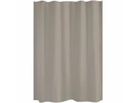 Cortina de Duche Gelco Uni Taupe 180 x 200 cm