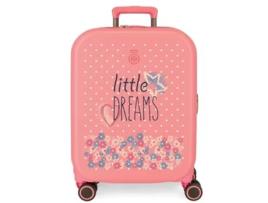 Mala de Cabine ENSO Little Dreams Expansível Rígida 55Cm Coral