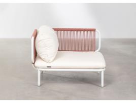 SKLUM Módulos para Sofá de Jardim Roubly Aço Corda Terracotta Mousse Posto de Canto
