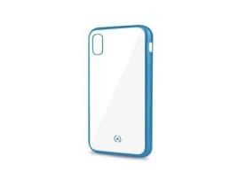 Capa para iPhone XR CELLY Pele Sintética Azul