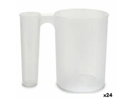 Jarra Medidora 1,2 L Plástico Duplo 24 Unidades