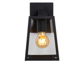 Iluminação Decorativa LUCIDE Luminária de parede de lanterna de metal e vidro ao ar livre