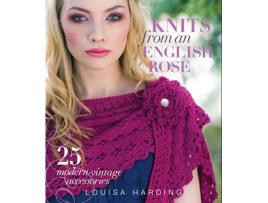 Livro knits from an english rose de louisa harding (inglês)