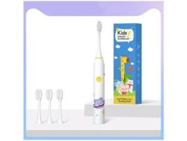 Escova de Dentes Elétrica XM Sónica com Temporizador Inteligente e Cerdas Macias para Crianças dos 3 aos 12 Anos