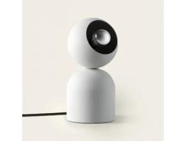 LEDKIA Candeeiro de Mesa Metal Lippi Bege Cinza Pedra