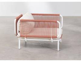 SKLUM Módulos para Sofá de Jardim Roubly Aço Corda Terracotta Mousse Poltronas