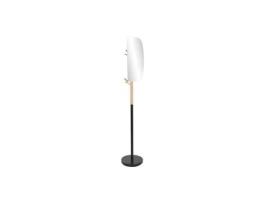 Staande Kapstok HOME ESPRIT Preto Natural Madeira Metal Scandi 33x33x185 cm