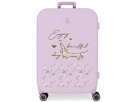 Mala de Viagem Média ENSO Beautiful Day Rígida  Lilás (48 x 70 x 28 cm - 79 L)