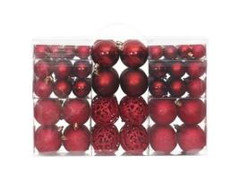 MAISON EXCLUSIVE Enfeites de Natal 100 Pcs 3 / 4 / 6 Cm Vermelho-Tinto