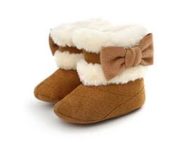 Botas de Criança UNISSEX Sola Macia Antiderrapante Castanho (12 cm)