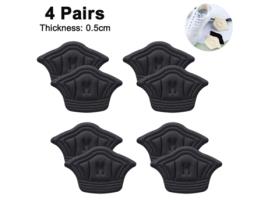 Sapatos Unissexo UNISSEX Pares Calcanhar Soltos Fricção Bolhas Preto (5 mm)