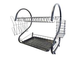 Escorredor de Louça FEEL MAESTRO Mr-1025-38-Black 38x24x39 cm Preto