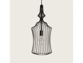 LEDKIA Candeeiro Suspenso Metal Elina Preto