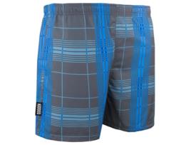 Calção de Banho Masculino GUGGEN MOUNTAIN Estilo 4 Xadrez (Cinzento - L)