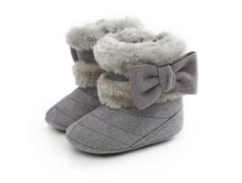 Botas de Recém-Nascido UNISSEX Quentes Antiderrapantes Neve Branco (11 cm)