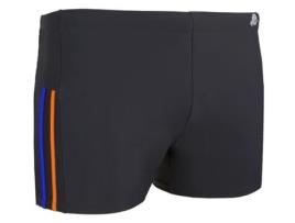 Calção de Banho Listrado Justo Masculino GUGGEN MOUNTAIN Ts05-Ts06 (Preto - X-L)