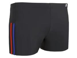 Calção de Banho Listrado Justo Masculino GUGGEN MOUNTAIN Ts05-Ts06 (Preto - L)