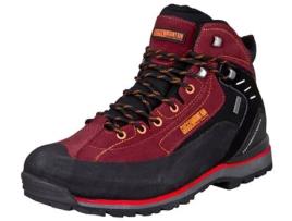 GUGGEN MOUNTAIN Pm020 Botas Masculinas e Femininas de Camurça e Trekking (Vermelho - 46)