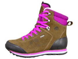 Botas Femininas de Trekking e Caminhada GUGGEN MOUNTAIN Hpm59 Forradas com Lã (Roxo - 37)