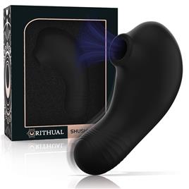 RITHUAL? - ESTIMULADOR SHUSHU PRO CLITORAL 2 MOTORES POTENTES AQUA PRETO